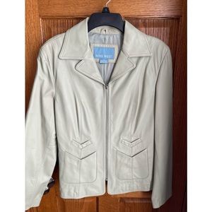 Nine West Leather Jacket, size large